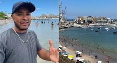 Venezolano visita la playa Embajadores en Lima y queda sorprendido: "Es como estar en Miami"