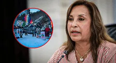 Peruanos protestan en Suiza ante la llegada de Dina Boluarte para participar del Foro Económico Mundial