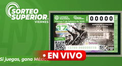 Loteria Nacional de México EN VIVO HOY, 7 de febrero: resultados Sorteo Superior 2834 y qué número cayó el premio mayor