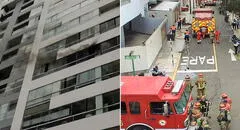 Fuerte incendio en Miraflores: llamas afectan vivienda por posible cortocircuito y bomberos atienden la emergencia