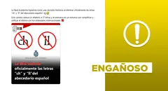 La RAE no eliminó las letras "ch" y "ll" del abecedario en 2025