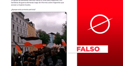 Video no muestra marcha de alemanes hacía un hotel de inmigrantes: se trata de manifestación neonazi