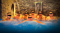 Trujillo: revelan foto de policías junto a miembros de 'Los Pulpos' posando en una piscina