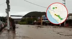 Río ‘El Ingenio’ en Ica se desborda y afecta tránsito en la Panamericana Sur tras incremento de lluvias