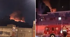 Registran fuerte incendio en un edificio de La Victoria: siniestro dejó varios daños materiales