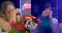 Kiara Lozano tiene peculiar reacción al ganar una refrigeradora y no S/5.000 en aniversario de Corazón Serrano