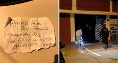 "La tercera son tus alumnos": delincuentes dejan amenaza tras detonar una granada de guerra en colegio de Comas