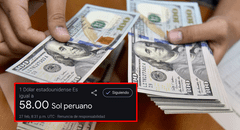 ¿Un dólar a S/58? El error que cometió Google en la cotización del tipo de cambio que alarmó a usuarios en Perú