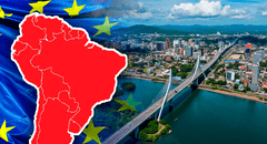 Este país de Sudamérica pertenece a la Unión Europea, usa el euro y tiene la frontera más grande de una nación europea