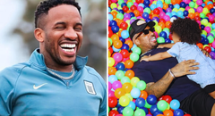 Jefferson Farfán lleva a su hija menor a conocer su centro comercial KM40 y sorprende a usuarios: "¡Dos gotas de agua!"