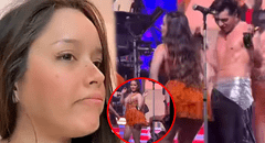 Kiara Lozano pasó incómodo momento con bailarín en concierto de Corazón Serrano en Ecuador y usuarios explotan: "Falta de respeto"