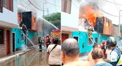 Fuerte incendio en el Callao arrasa con 6 viviendas: tres heridos y más de 15 damnificados