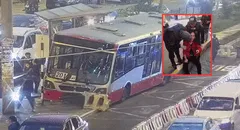 Bus del Corredor Rojo se habría quedado sin frenos en el paradero del Real Plaza Puruchuco: una persona resultó herida