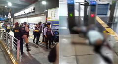 Hombre es asesinado en la estación Jorge Chávez de la Línea 1 del Metro de Lima