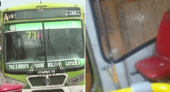Falso pasajero balea un bus de ‘La 73’ en SJM: el chofer graba el momento tras salvarse de milagro