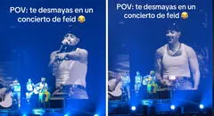 Feid sorprende al improvisar canción al ver que un fan se desmayó en pleno concierto: "Ábrale campito"