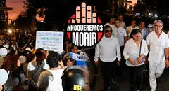 Marcha por la paz EN VIVO: manifestantes llegan al Ministerio del Interior para exigir el cese de extorsiones