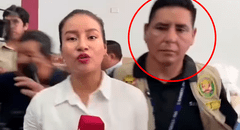 Periodista de TV Perú es agredida en vivo por policía que custodiaba a ministro de Ambiente