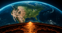 Geólogos advierten que enormes porciones de América del Norte están siendo absorbidas por una antigua placa terrestre