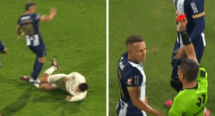 Alianza Lima se quedó con 10 por imprudencia de Lavandeira: VAR detectó 'planchazo' a Murrugarra y árbitro sacó tarjeta roja