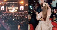 Adolescente va a concierto de Chayanne vestida de quinceañera y baila ‘Tiempo de vals’ con su papá