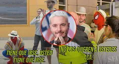 J Balvin se disfrazó de Spider-Man para sorprender a sus fans, pero no salió bien: “Lo detuvo seguridad”
