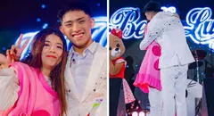 Tiktoker Zully sorprendió a heredero de La Bella Luz en pleno concierto: “Te quiero mucho”