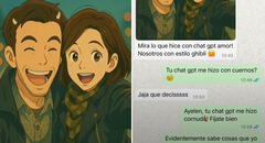 Hombre descubre infidelidad de su novia por una imagen con estilo Ghibli: “Me hizo con cuernos”