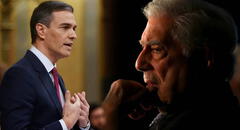 Pedro Sánchez, presidente de España, lamenta el fallecimiento de Vargas Llosa: "Maestro universal de la palabra"