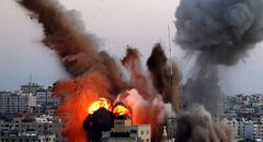 Gaza reporta al menos 54 muertos en bombardeos aéreos israelíes