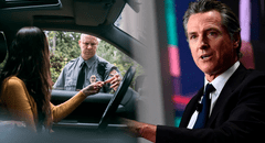 Ley firmada por Gavin Newsom en California permite incautar vehículos sin detener al conductor