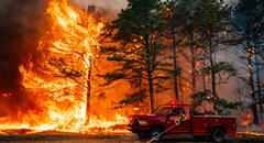 Incendio forestal en Nueva Jersey amenaza planta nuclear cerrada y provoca evacuaciones masivas y cortes de energía