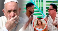 Ricardo Rondón regaña a Edson Dávila en vivo por preguntar a sacerdote sobre boda de Alejandra Baigorria durante reportaje del papa Francisco