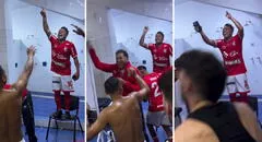 Christian Cueva celebró cantando 'El Cervecero' en el camerino de Matute tras ganarle a Alianza Lima