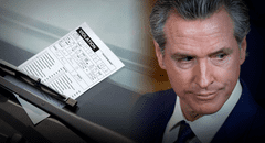 California: nueva ley firmada por Gavin Newsom impone fuertes multas por una infracción común