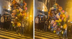 Vendedores de globos protagonizan un altercado en el centro de Lima y en redes bromean: “Fue una pelea global”