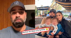 Esposo de Laura Spoya responde fuerte a usuaria que la acusa de abandonar su familia: "Se lo dices a la persona equivocada"