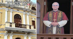 Colocan imagen en tamaño real del papa León XIV en balcón de la Municipalidad de Chiclayo: “En los ojos del mundo”