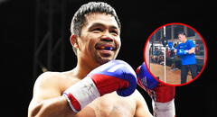 ¿Estará listo para volver? Video de Manny Pacquiao entrenando en gimnasio causa asombro por su estado físico