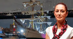 Sheinbaum pidió no politizar el accidente del buque mexicano Cuauhtémoc en el puente Brooklyn: "Fue un accidente"