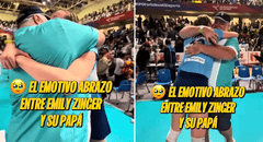 Figura de Regatas Lima y su padre protagonizan conmovedora escena tras vencer a Alianza Lima por la segunda final de vóley