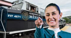 Claudia Sheinbaum, presidenta de México, presenta los avances en proyectos de trenes de pasajeros y carga durante su gobierno