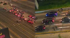 Balacera en Vía Expresa: preciso momento del enfrentamiento que dejó policías heridos