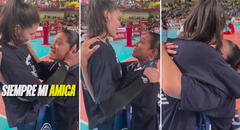 Marina Scherer y Esmeralda Sánchez protagonizan emotiva escena tras título de Alianza Lima en Liga Peruana de Vóley: "No te olvides de mí"