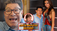 Dilbert Aguilar niega problemas con su esposa tras polémico reencuentro con Claudia Portocarrero: "¿Qué de malo estoy haciendo?"