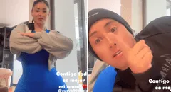 Christian Cueva sorprende con peculiar gesto durante grabación de Pamela Franco en redes sociales