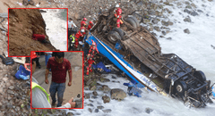 El joven que sobrevivió al accidente de bus más trágico de la historia del Perú: "Se tiró de la ventana y llegó al hospital en taxi"
