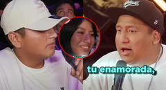 Peruano comete blooper al presentar a su novia en show de Jorge Luna: “Estamos por un tiempo”