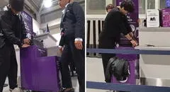 Streamer Daarick intentó evitar pagar extra y su maleta quedó atorada al medir su equipaje en el Aeropuerto Jorge Chávez
