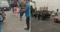 Madre e hijo sufren aparatoso accidente vehicular tras una falla masiva de semáforos, según vecinos en Comas